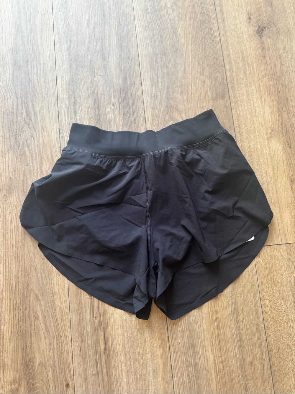 CRZ YOGA Black Layered Athletic Shorts